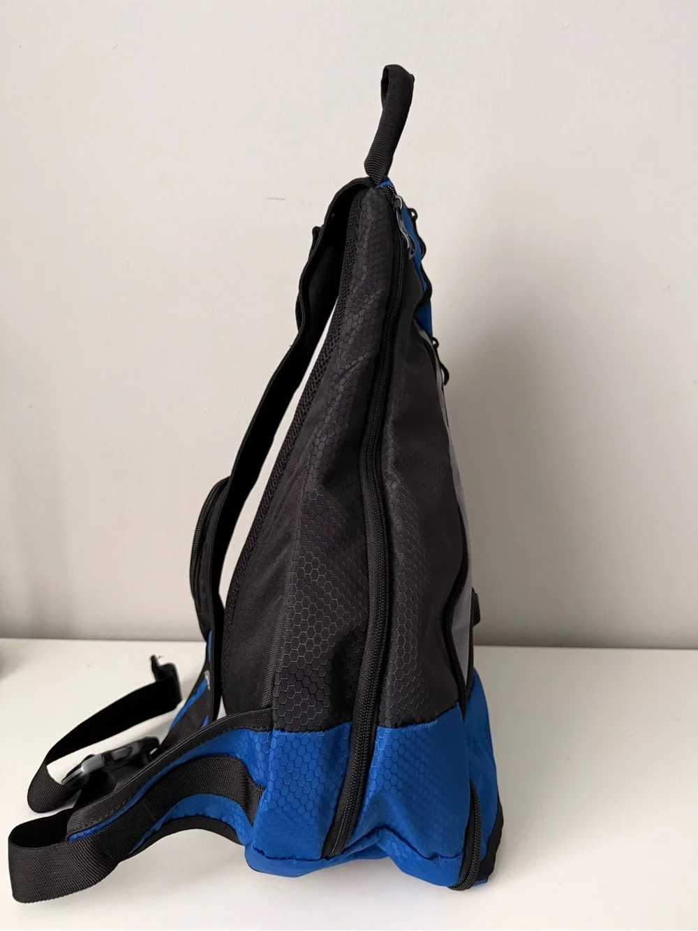 adidas Blue and Black Single-Strap Sling Backpack